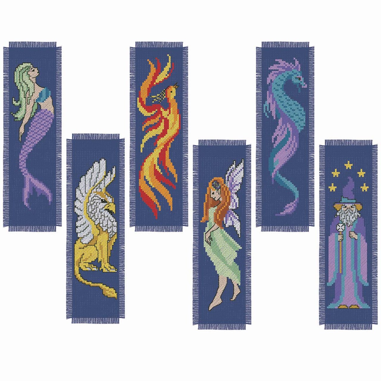 Herrschners Mythical World Bookmarks Counted Cross-Stitch Kit